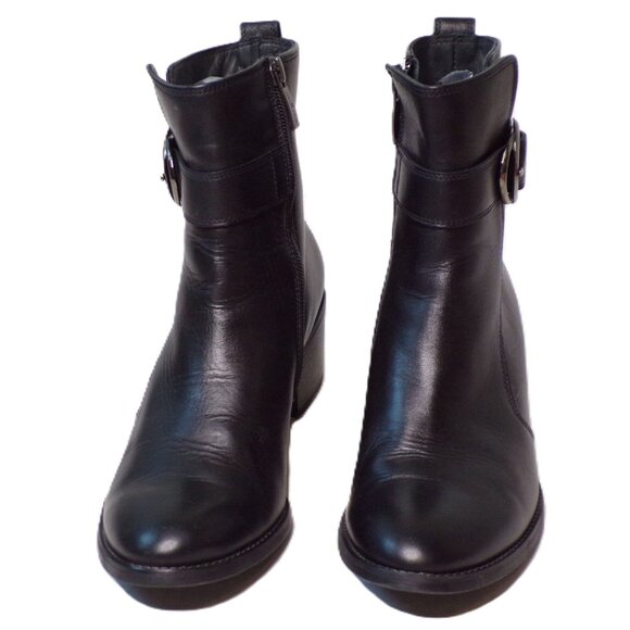 🆕PAUL GREEN Vanessa Block Heel Ankle Bootie Boot 8 Black - Picture 8 of 16